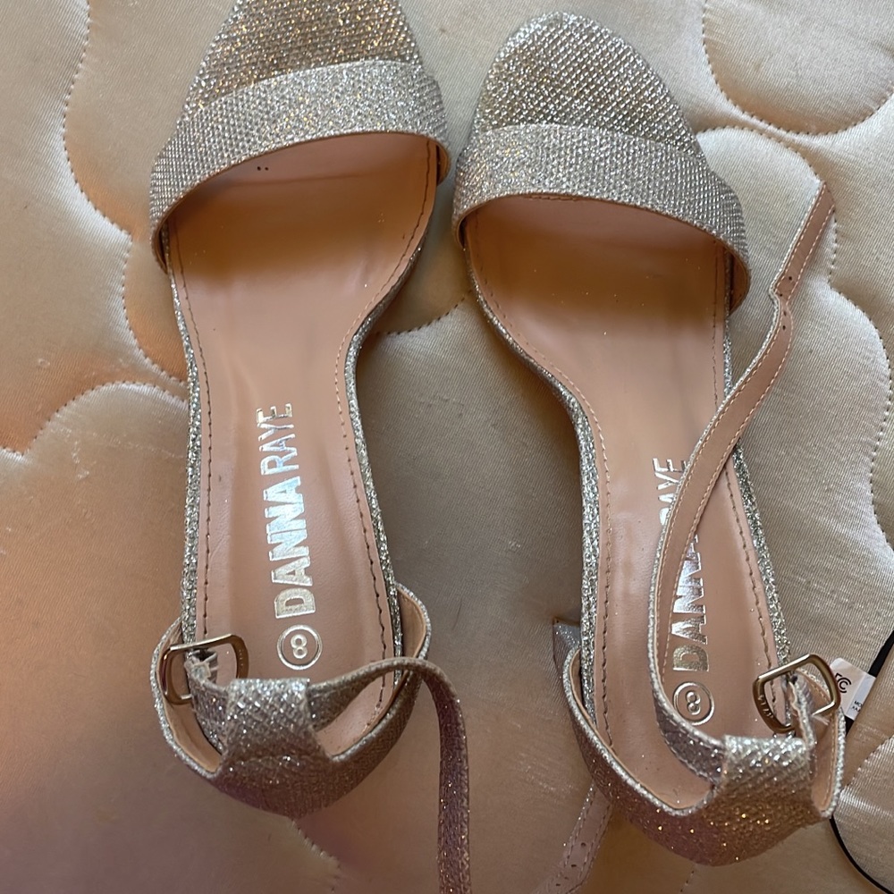 Danna Raye heels size 8. Worn once for graduation